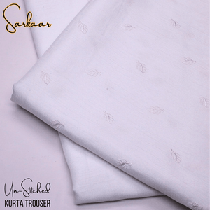 Sarkaar White Kurta Trouser Fabric S6A - Irza Textile