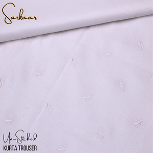 Sarkaar White Kurta Trouser Fabric S6A - Irza Textile