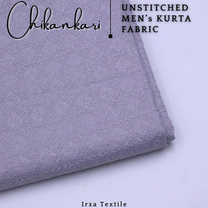 Un-Stitched Embroidered Grey Soft Cotton Kurta GT-9250