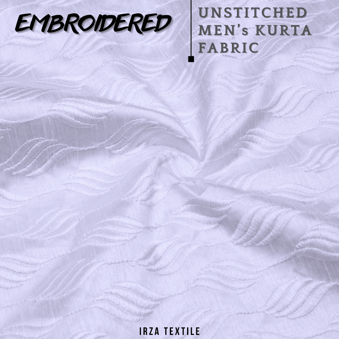 Unstitched White Dastaan Embroidered Kurta DA-11