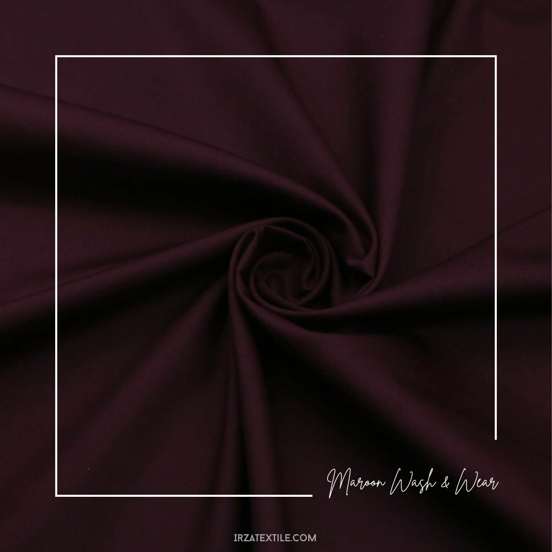 Divine Maroon Wash and Wear Shalwar Kameez
