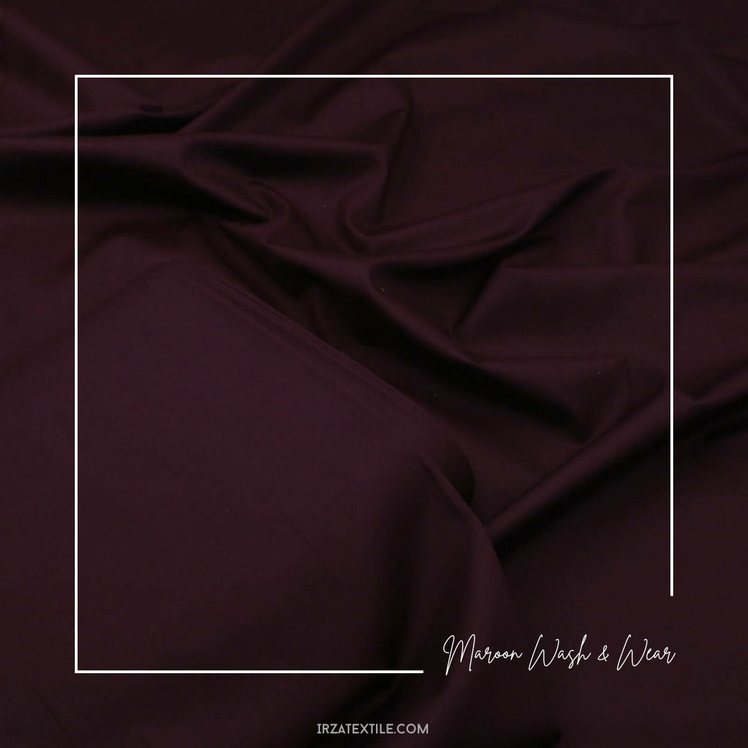 Divine Maroon Wash and Wear Shalwar Kameez