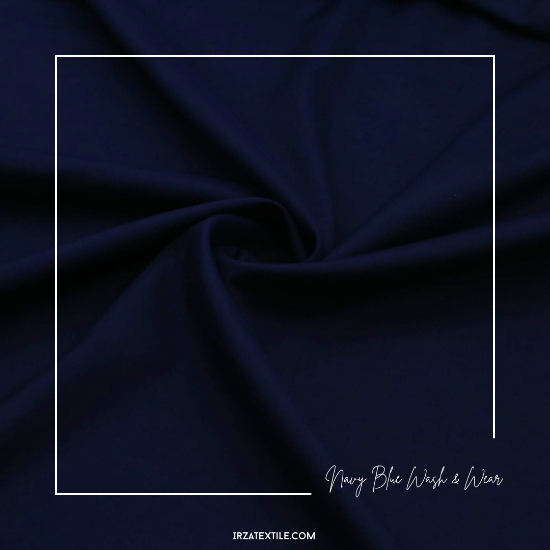 Divine Navy Blue Wash and Wear Shalwar Kameez