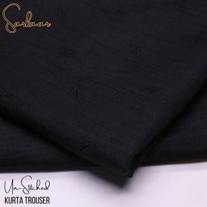 Sarkaar Black Kurta Trouser Fabric S4A - Irza Textile