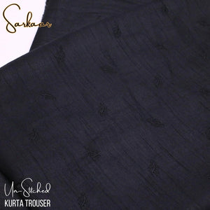 Sarkaar Black Kurta Trouser Fabric S4A - Irza Textile