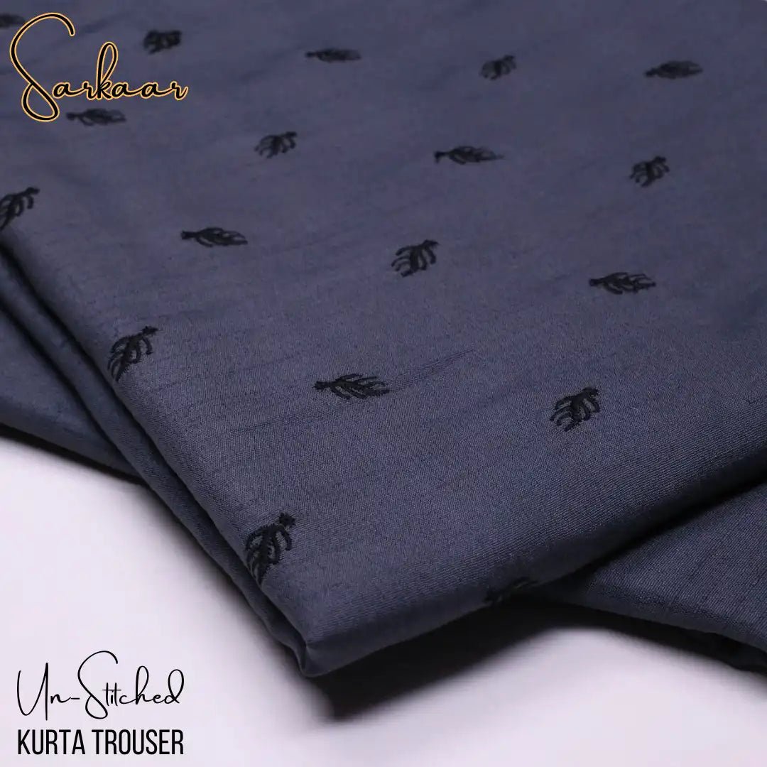 Sarkaar Grey Kurta Trouser Fabric S1A - Irza Textile