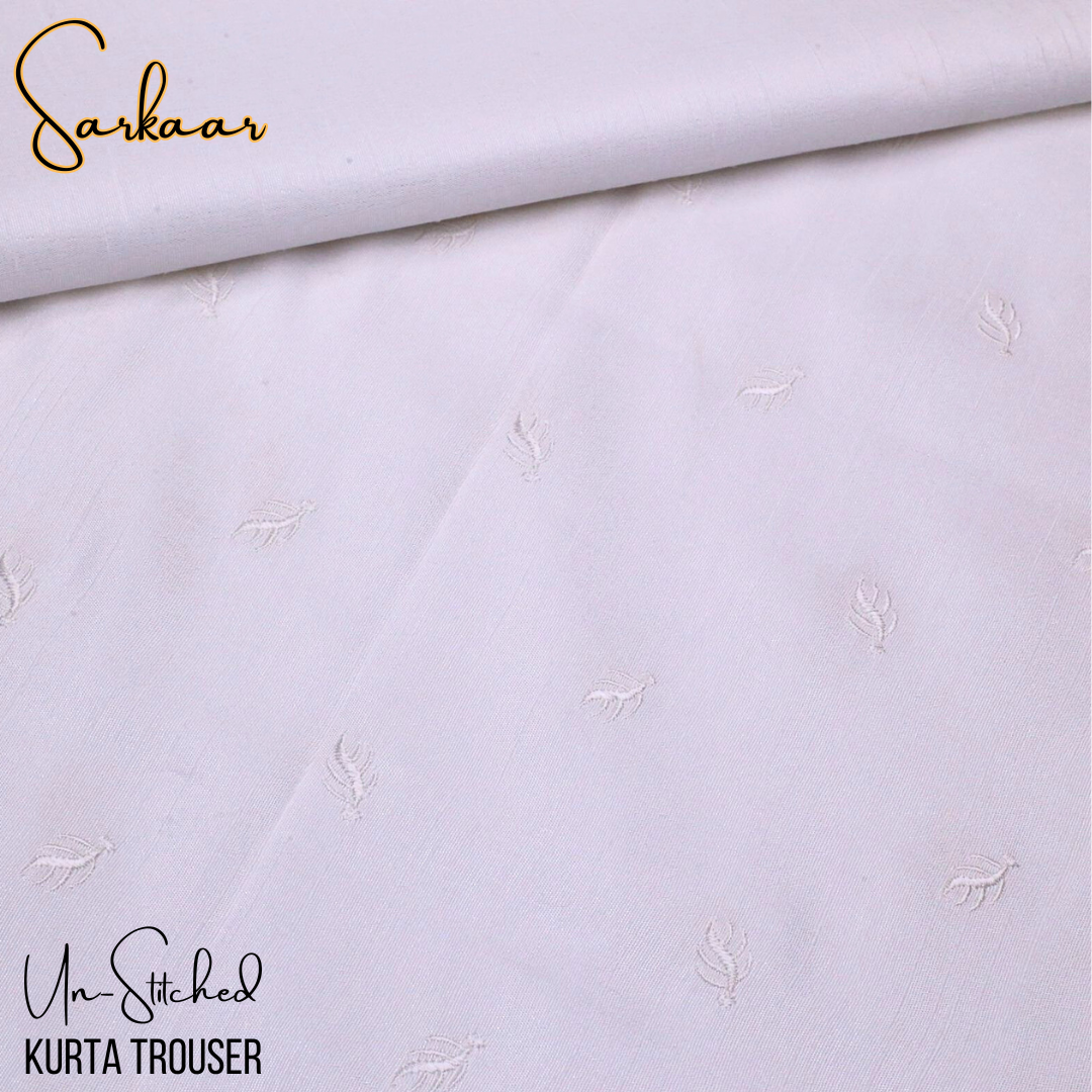 Sarkaar White Kurta Trouser Fabric S6A