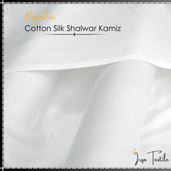 Un-Stitched Majestic Cotton Silk Kurta Shalwar MF-700