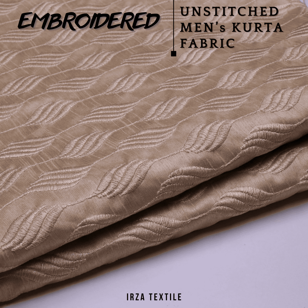 Unstitched Peach Grey Dastaan Embroidered Kurta DA-15