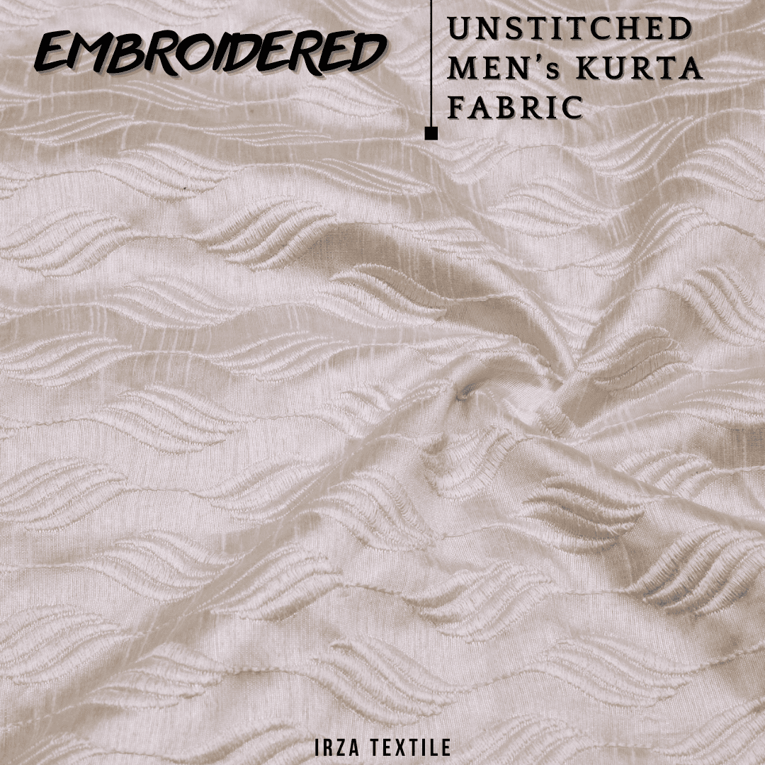 Unstitched Cream Dastaan Embroidered Kurta DA-13