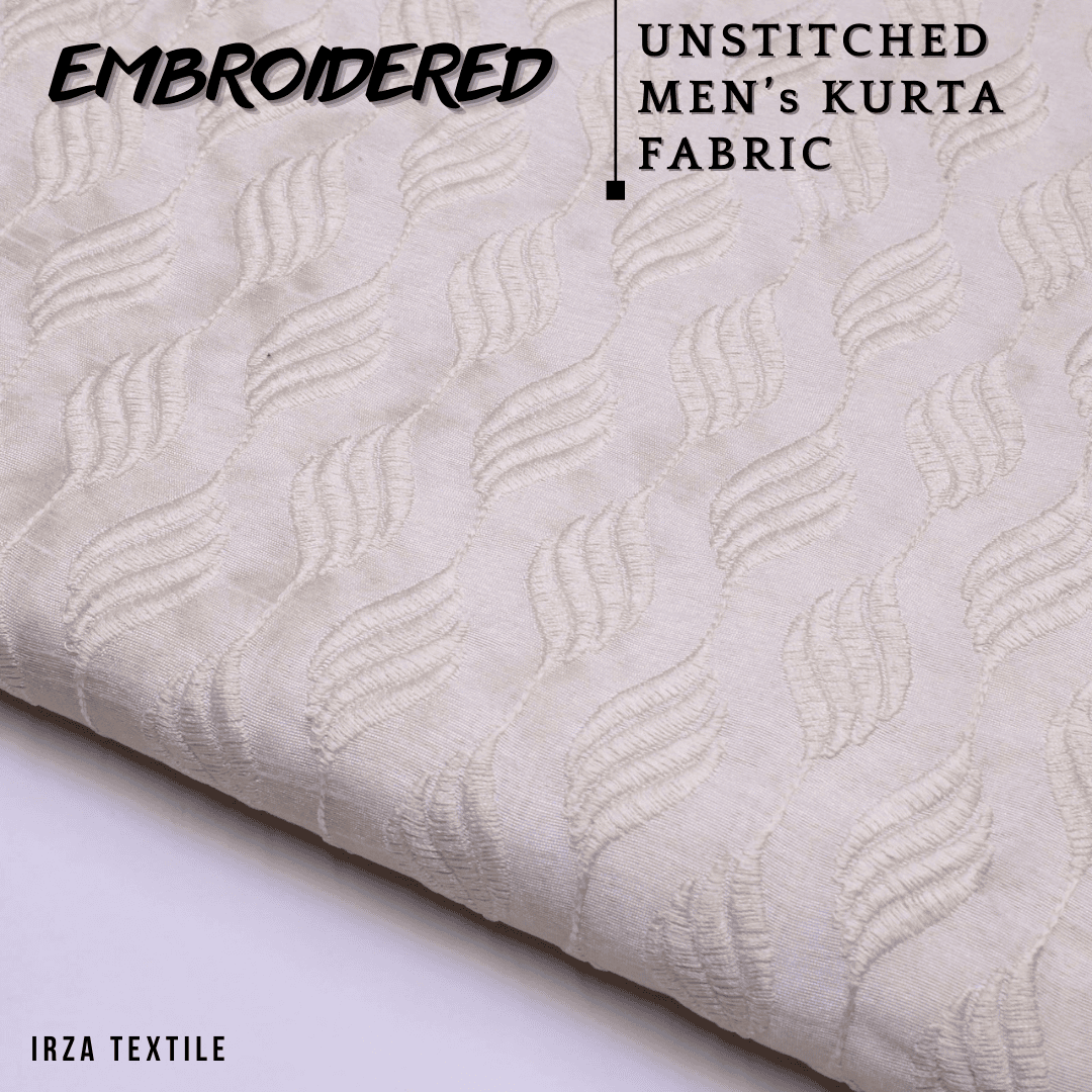 Unstitched Cream Dastaan Embroidered Kurta DA-13