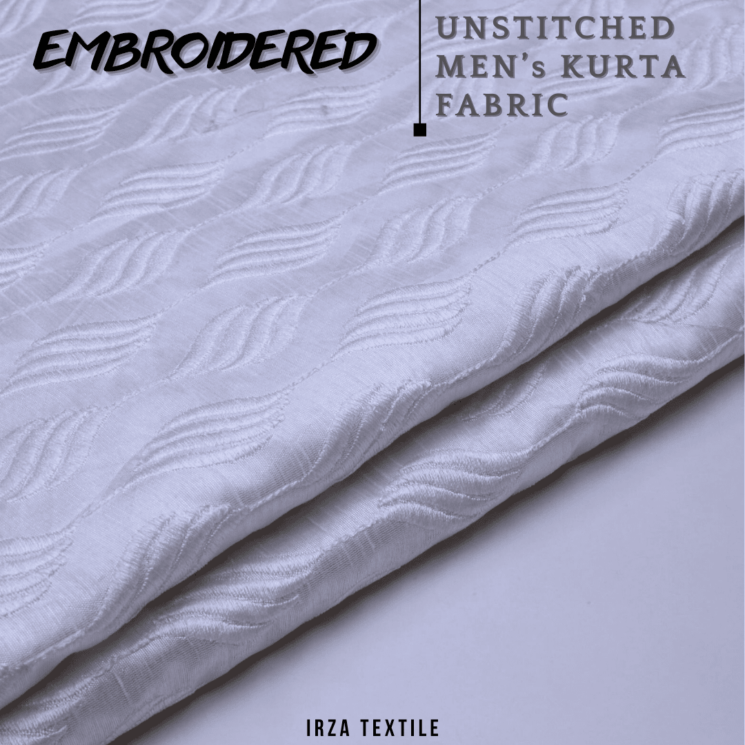 Unstitched White Dastaan Embroidered Kurta DA-11