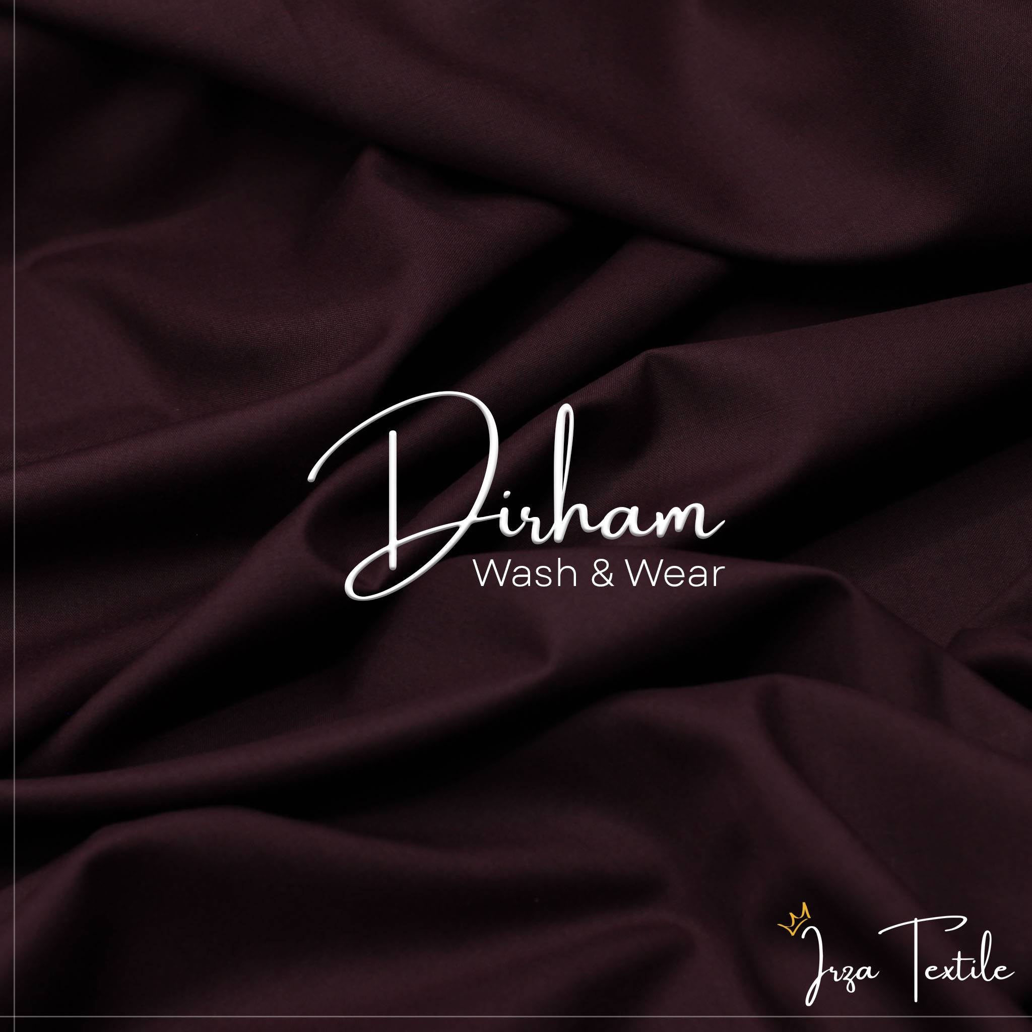 Dirham Maroon Wash n Wear Shalwar Kameez Fabric PC-982