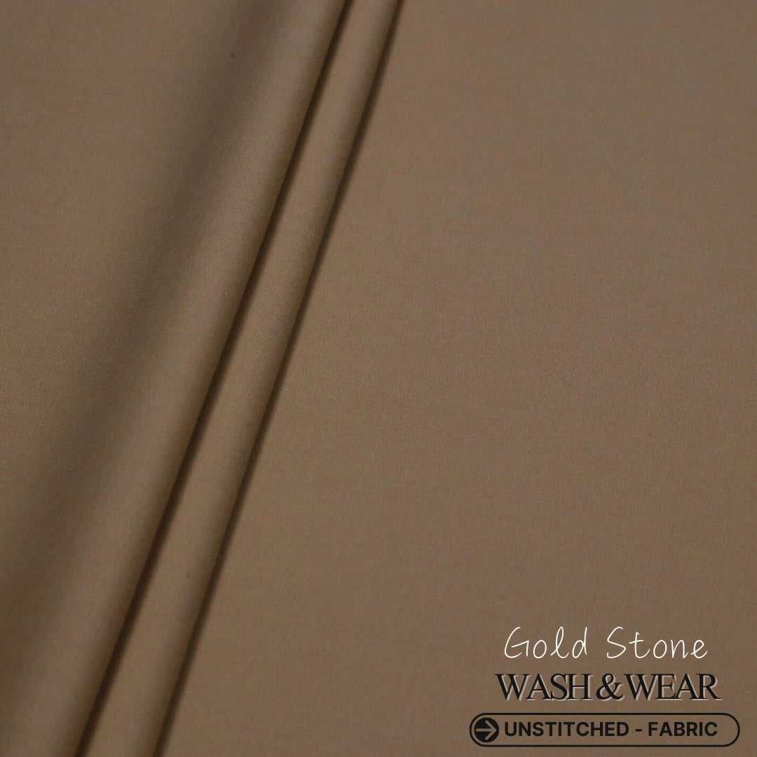 Gold Stone Camel Wash and Wear Fabric