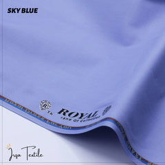 Royal Un-Stitched Sky Blue Wash n Wear Shalwar Kameez