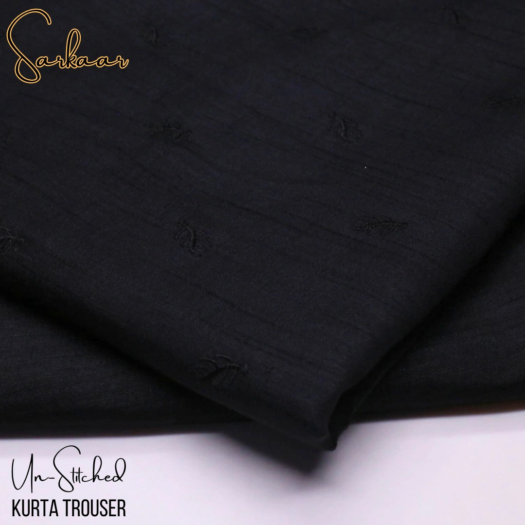 Sarkaar Black Kurta Trouser Fabric S4A