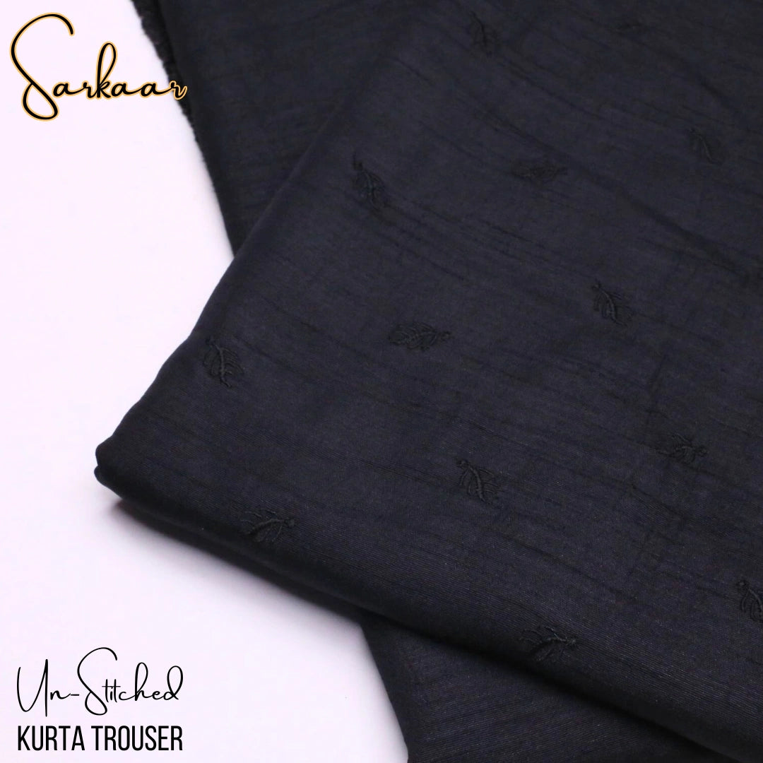 Sarkaar Black Kurta Trouser Fabric S4A