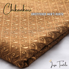 Un-Stitched Embroidered Chikankari Brown Kurta TP-7598